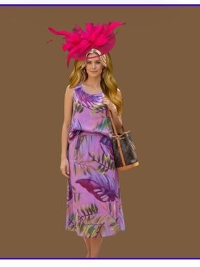 Cameron Blake Purple Tropical Maxi Skirt And Top Set